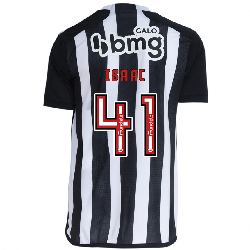 Enfant Football Maillot Isaac #41 Blanc Noir Tenues Domicile 2024/25