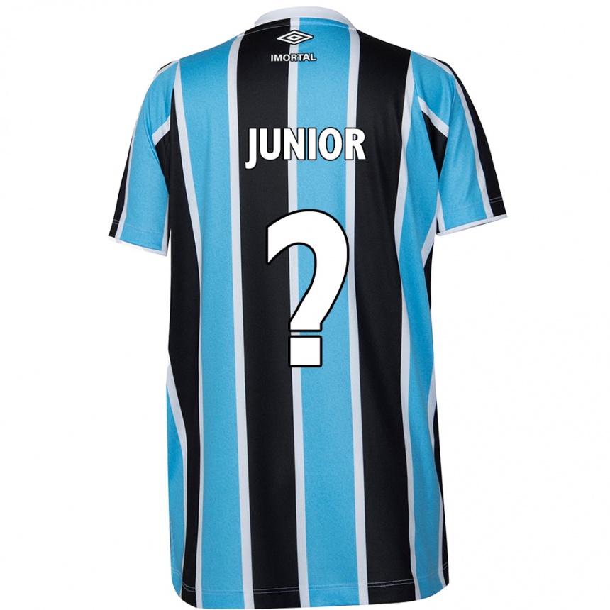 Enfant Football Maillot Artur Junior #0 Bleu Noir Blanc Tenues Domicile 2024/25