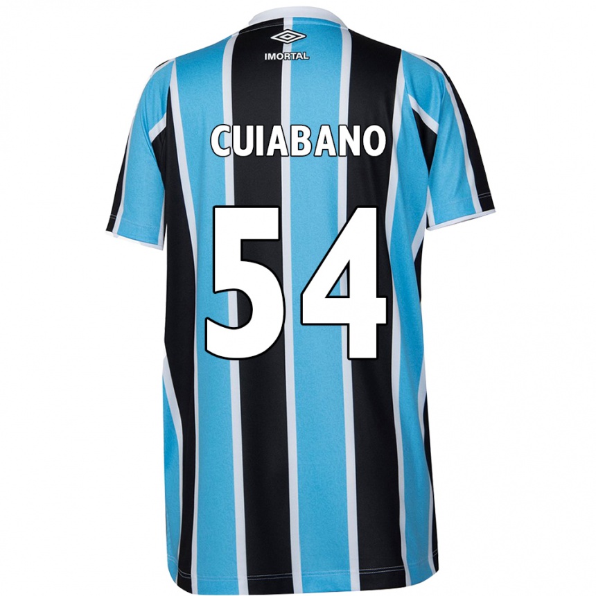 Enfant Football Maillot Cuiabano #54 Bleu Noir Blanc Tenues Domicile 2024/25