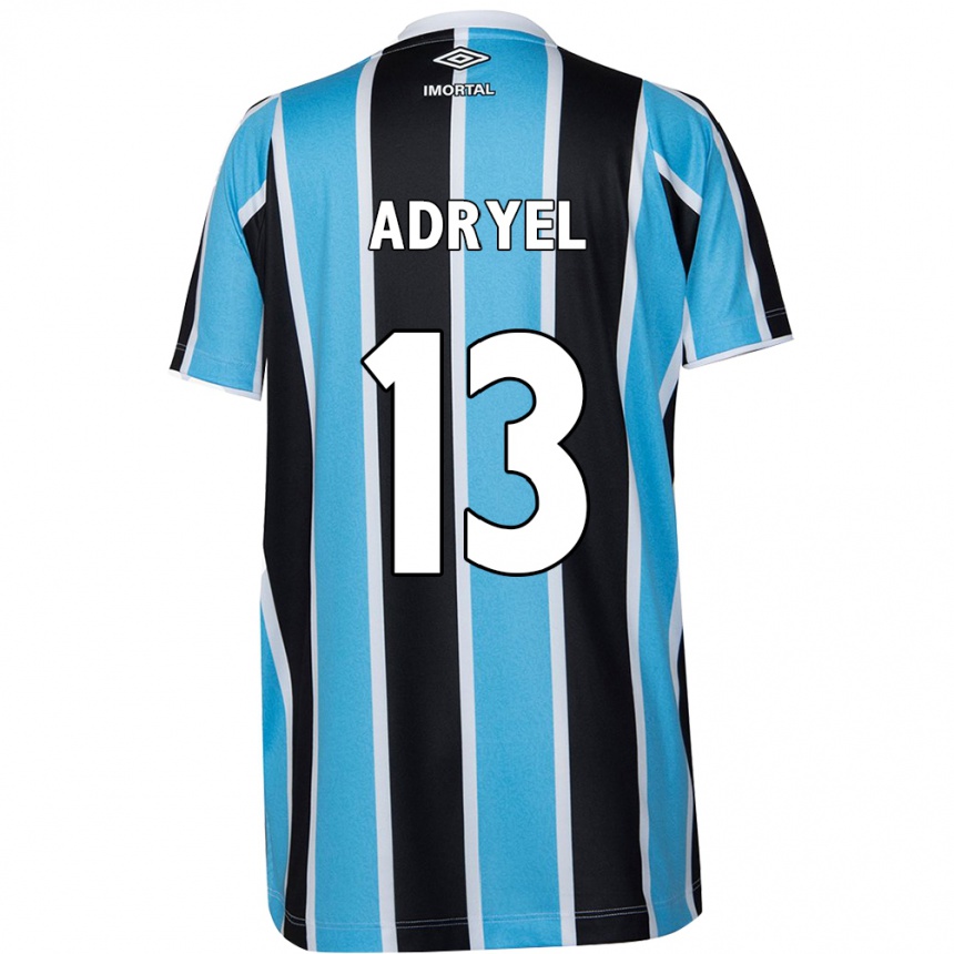 Enfant Football Maillot Adryel #13 Bleu Noir Blanc Tenues Domicile 2024/25