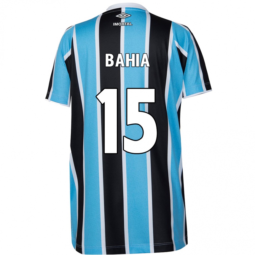 Enfant Football Maillot Raíssa Bahia #15 Bleu Noir Blanc Tenues Domicile 2024/25