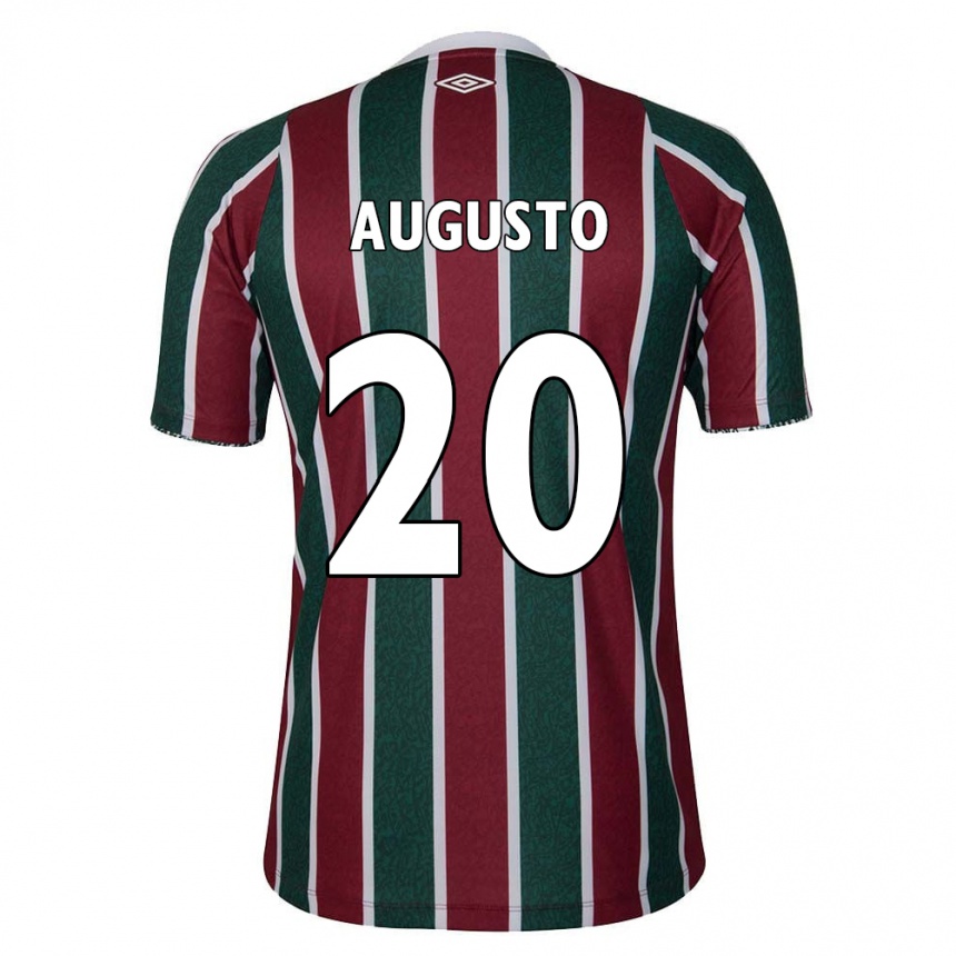 Enfant Football Maillot Renato Augusto #20 Vert Marron Blanc Tenues Domicile 2024/25