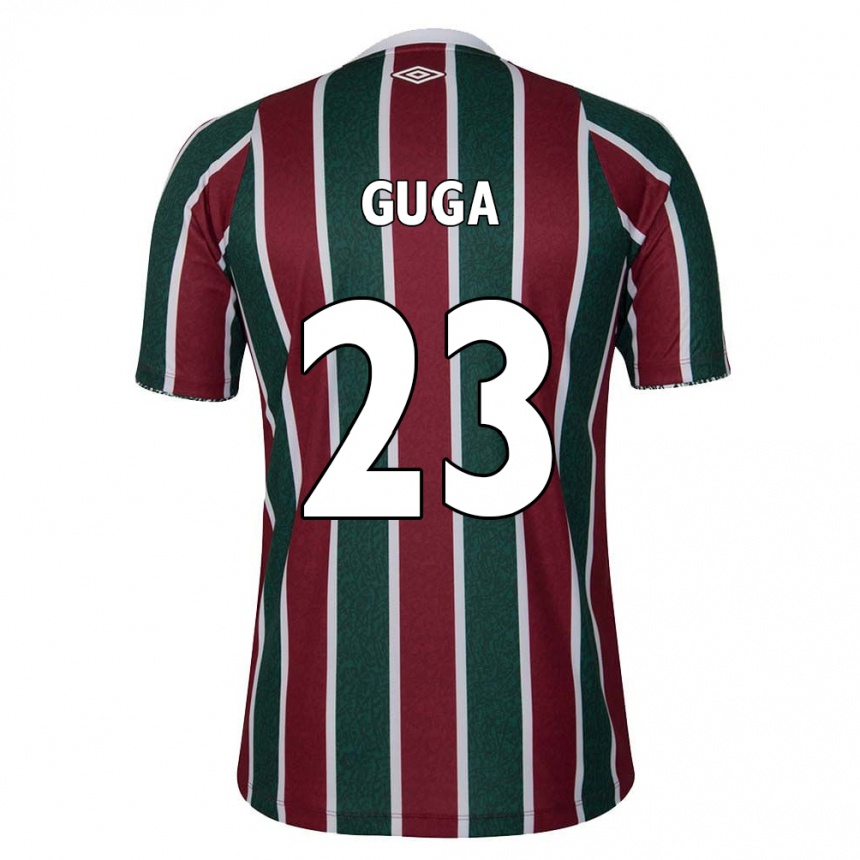 Enfant Football Maillot Guga #23 Vert Marron Blanc Tenues Domicile 2024/25