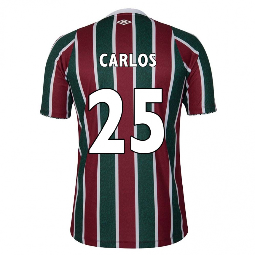 Enfant Football Maillot Antônio Carlos #25 Vert Marron Blanc Tenues Domicile 2024/25