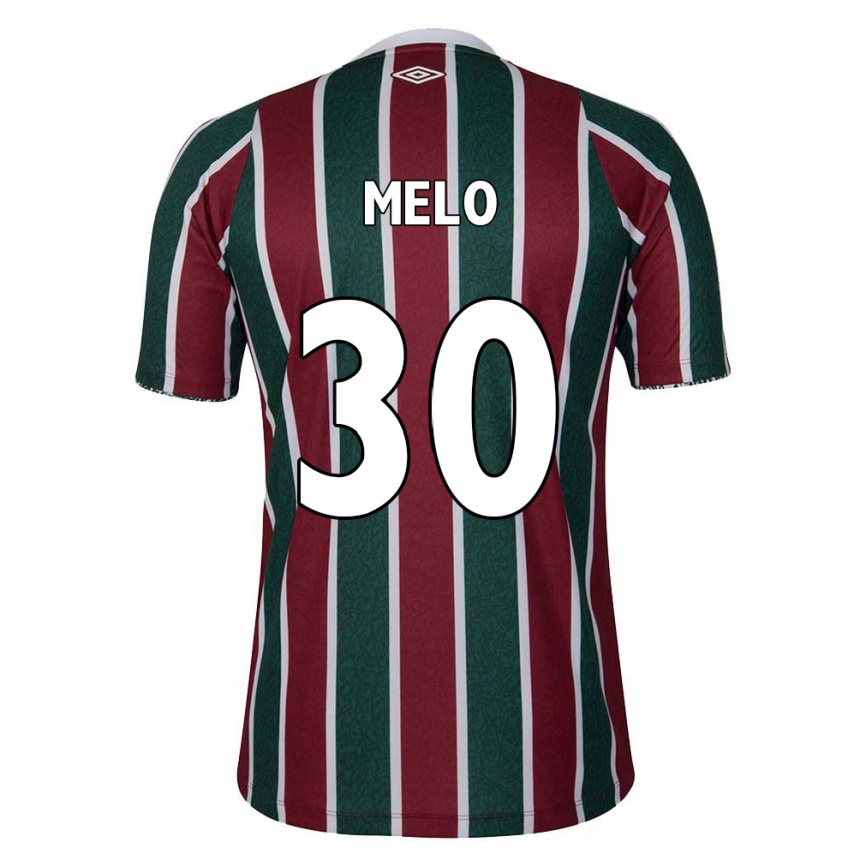 Enfant Football Maillot Felipe Melo #30 Vert Marron Blanc Tenues Domicile 2024/25