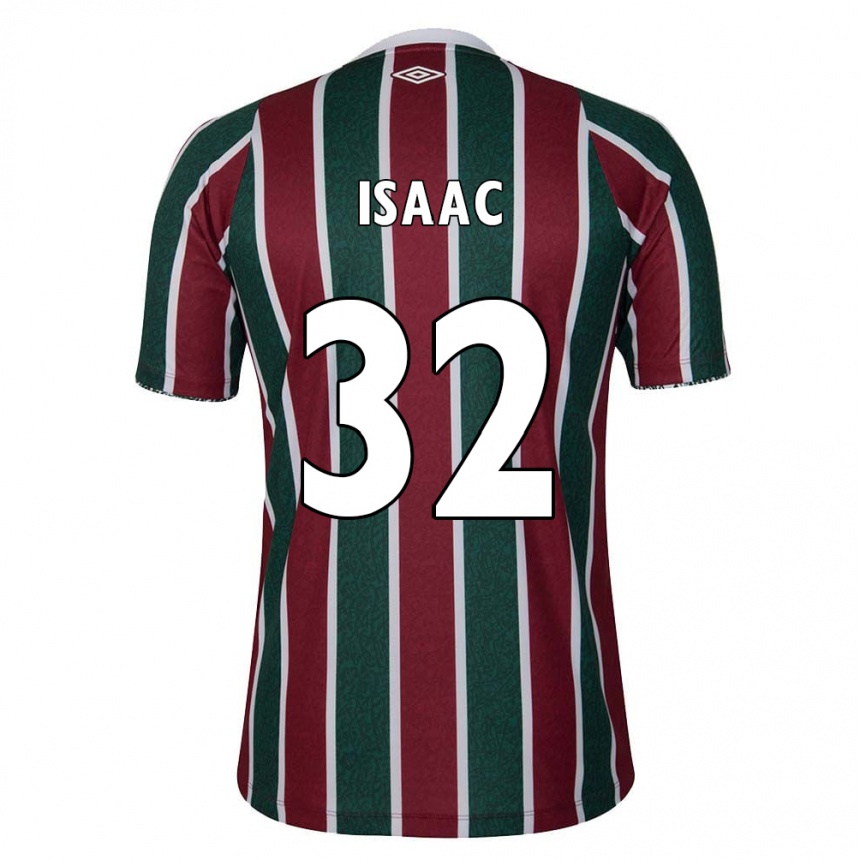 Enfant Football Maillot Isaac #32 Vert Marron Blanc Tenues Domicile 2024/25