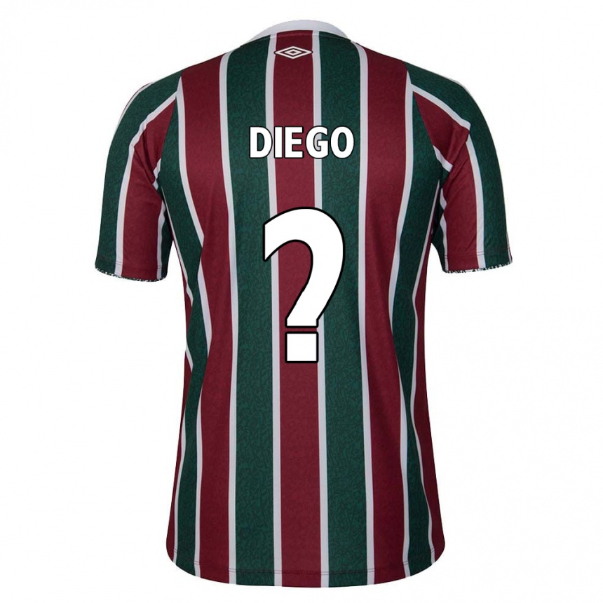 Enfant Football Maillot Diego #0 Vert Marron Blanc Tenues Domicile 2024/25