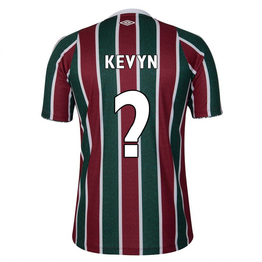 Enfant Football Maillot Kevyn #0 Vert Marron Blanc Tenues Domicile 2024/25