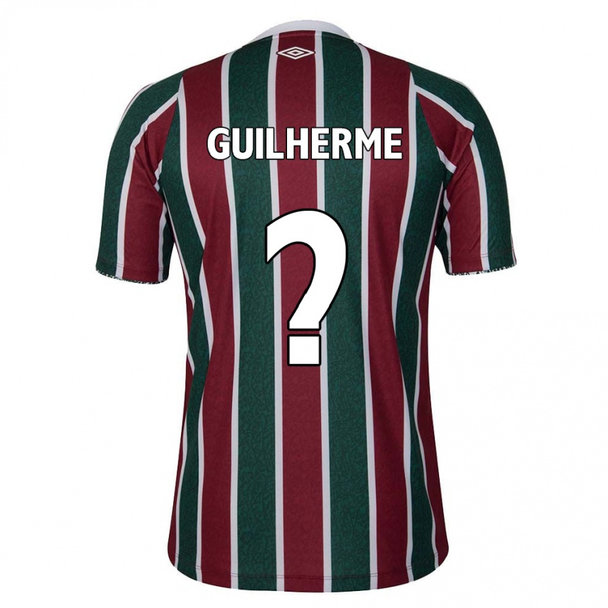 Enfant Football Maillot Luiz Guilherme #0 Vert Marron Blanc Tenues Domicile 2024/25