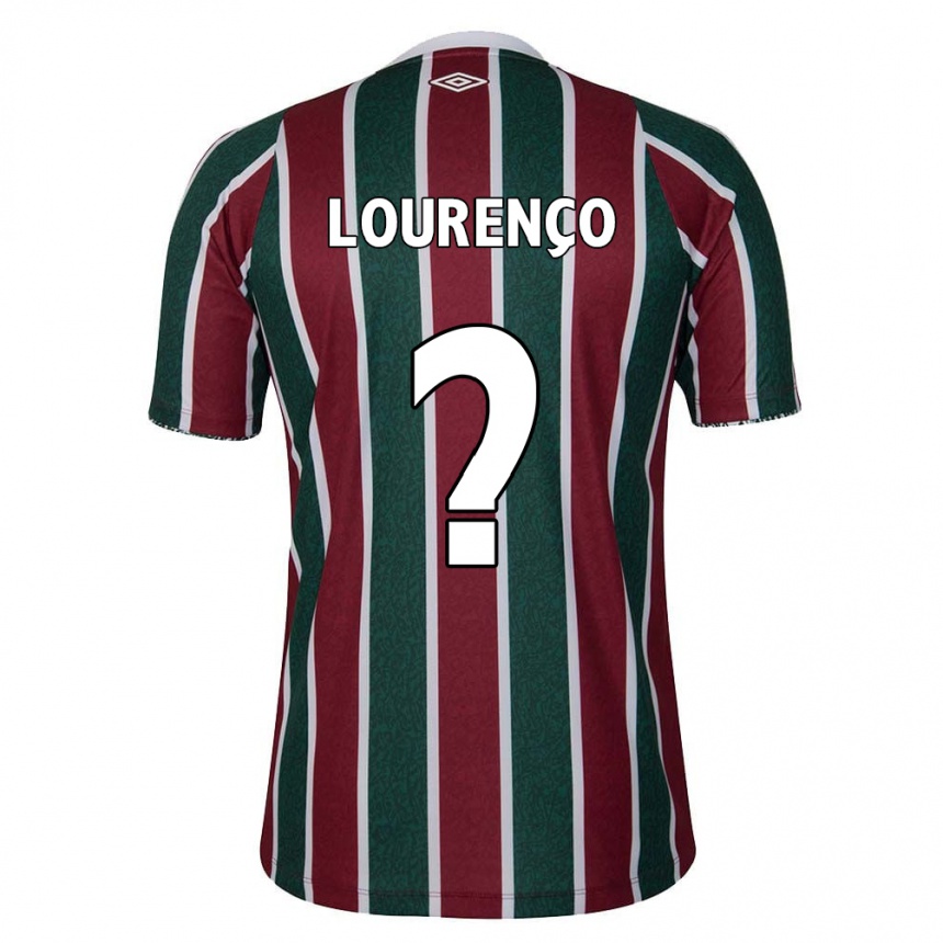 Enfant Football Maillot João Lourenço #0 Vert Marron Blanc Tenues Domicile 2024/25