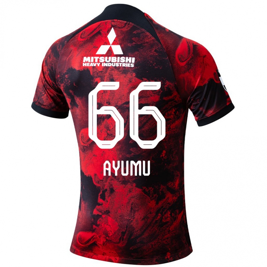 Enfant Football Maillot Ayumu Ohata #66 Rouge Noir Tenues Domicile 2024/25