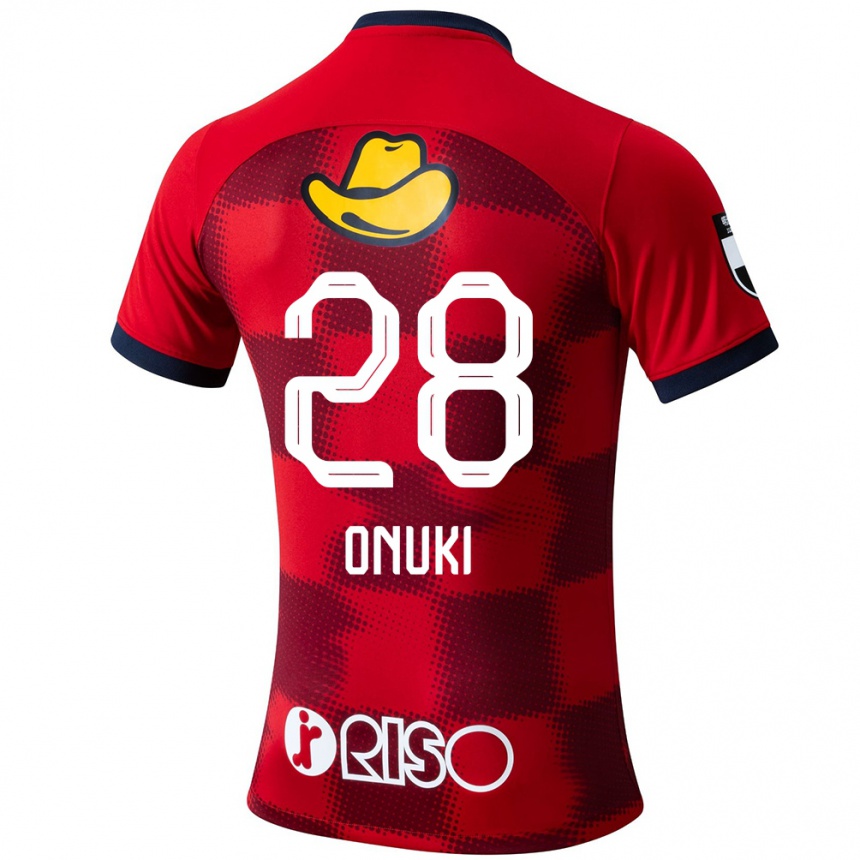 Enfant Football Maillot Rui Onuki #28 Rouge Bleu Blanc Tenues Domicile 2024/25