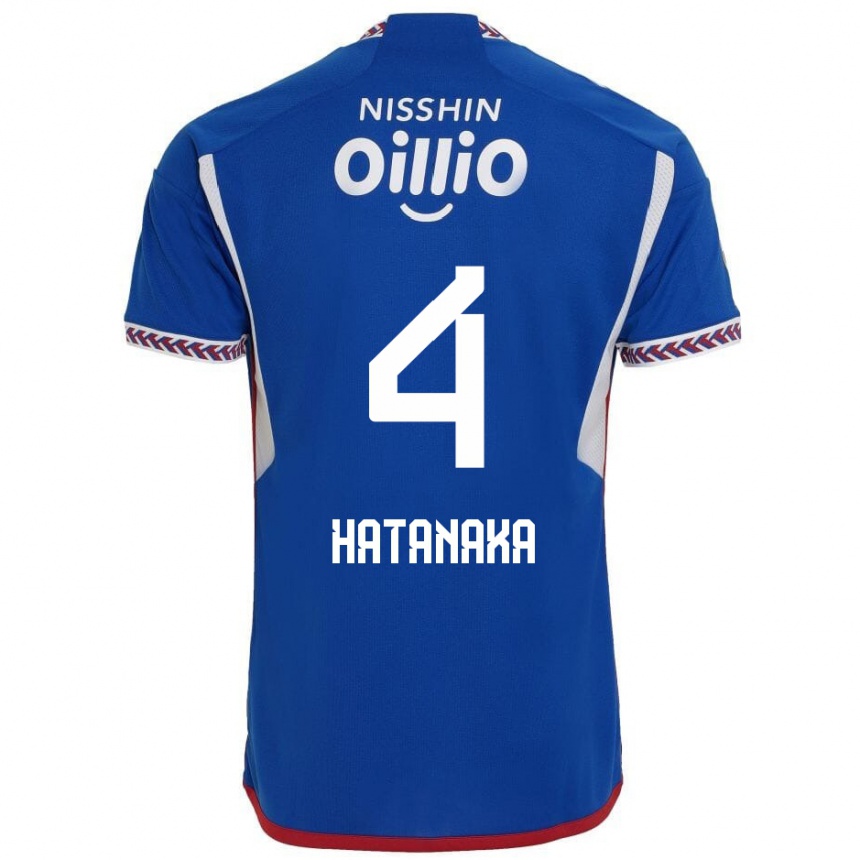 Enfant Football Maillot Shinnosuke Hatanaka #4 Bleu Blanc Rouge Tenues Domicile 2024/25