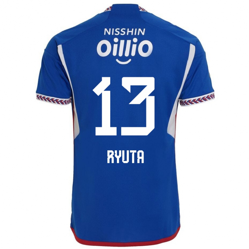 Enfant Football Maillot Ryuta Koike #13 Bleu Blanc Rouge Tenues Domicile 2024/25