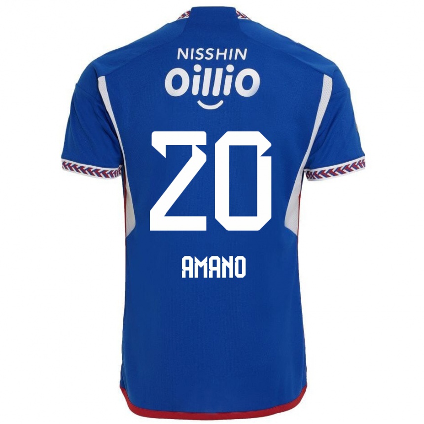 Enfant Football Maillot Jun Amano #20 Bleu Blanc Rouge Tenues Domicile 2024/25