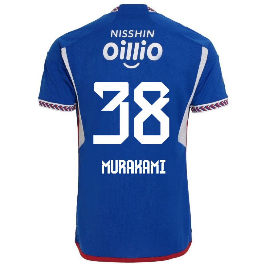 Enfant Football Maillot Yuhi Murakami #38 Bleu Blanc Rouge Tenues Domicile 2024/25