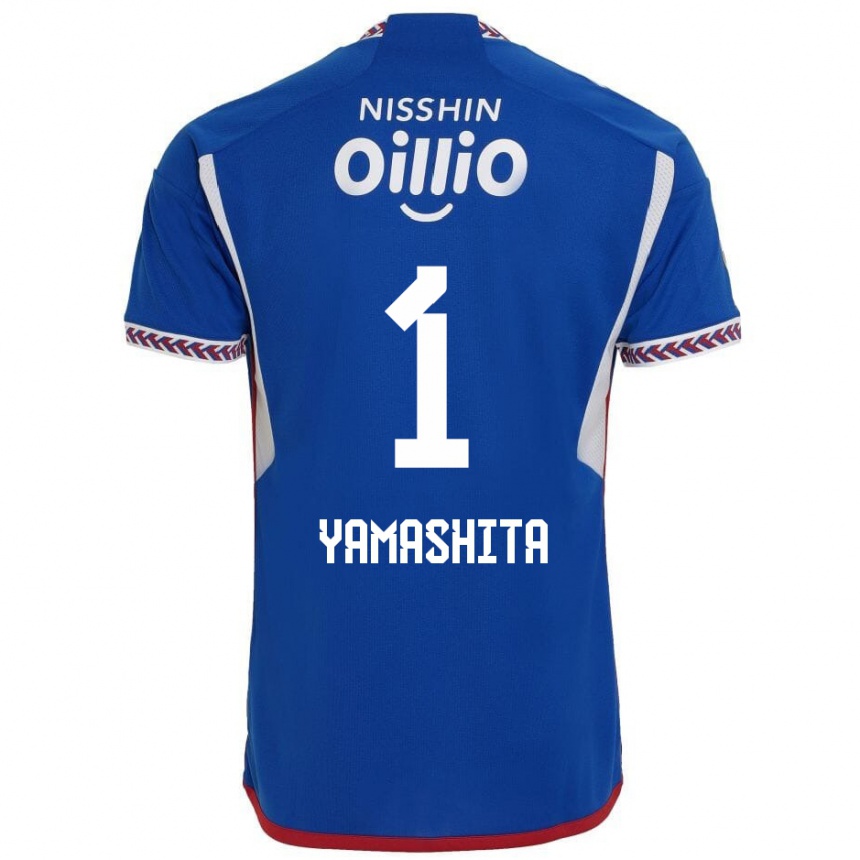 Enfant Football Maillot Shoma Yamashita #1 Bleu Blanc Rouge Tenues Domicile 2024/25