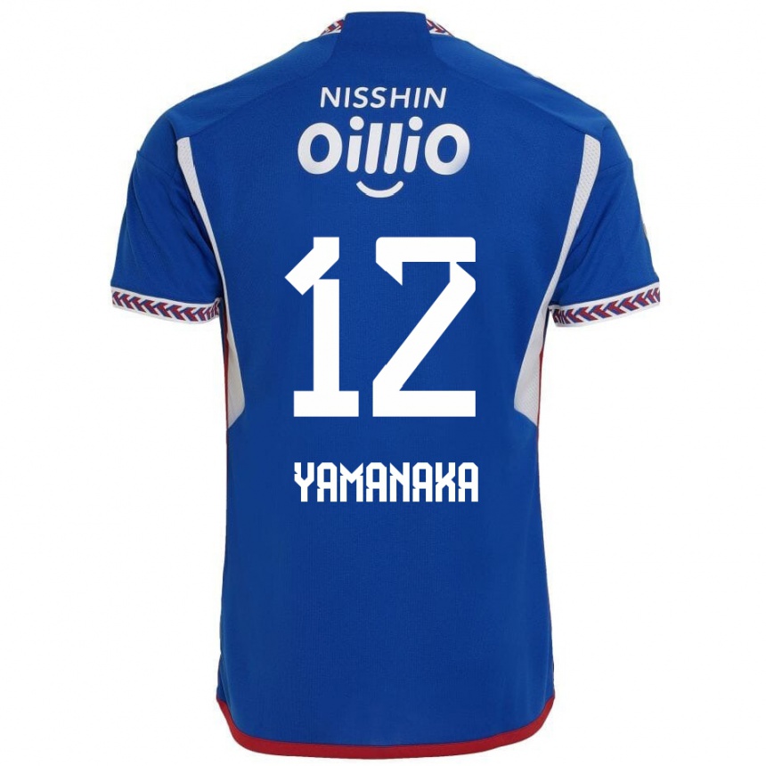 Enfant Football Maillot Yuki Yamanaka #12 Bleu Blanc Rouge Tenues Domicile 2024/25