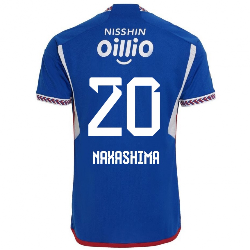 Enfant Football Maillot Rikuto Nakashima #20 Bleu Blanc Rouge Tenues Domicile 2024/25