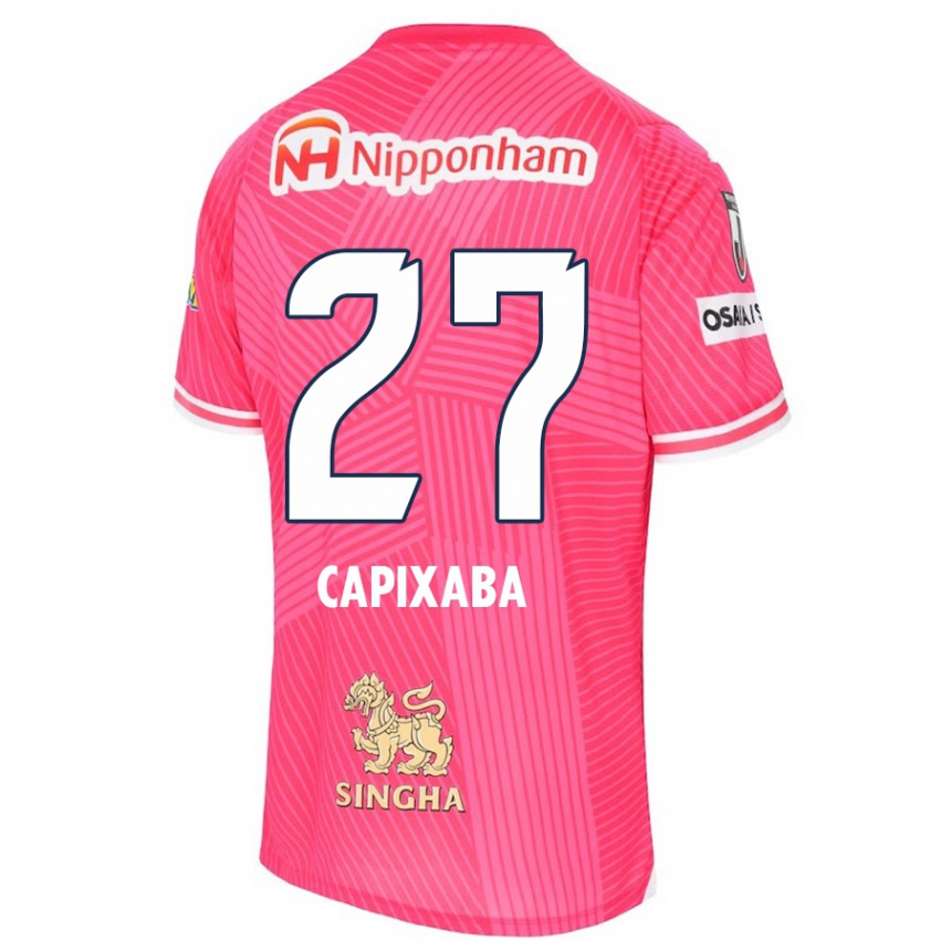 Enfant Football Maillot Capixaba #27 Rose Blanc Tenues Domicile 2024/25