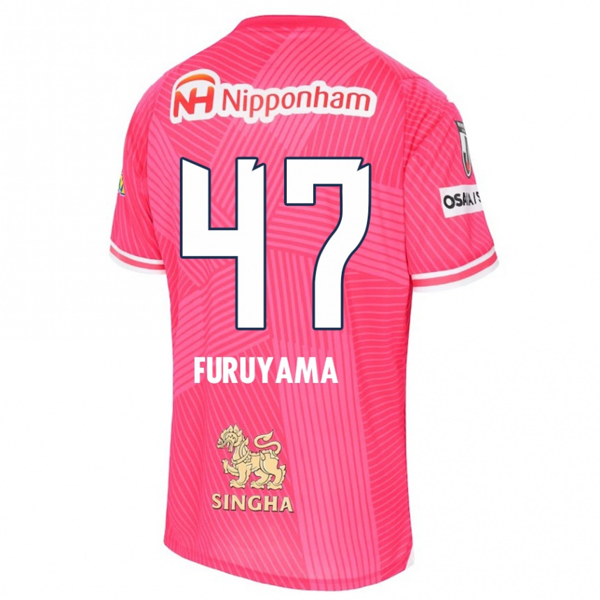 Enfant Football Maillot Kengo Furuyama #47 Rose Blanc Tenues Domicile 2024/25