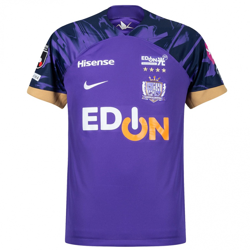 Enfant Football Maillot Shunta Hayashi #15 Blanc Violet Tenues Domicile 2024/25