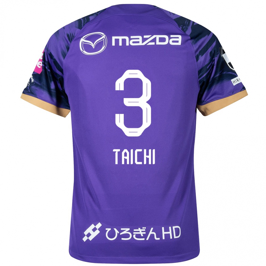 Enfant Football Maillot Taichi Yamasaki #3 Blanc Violet Tenues Domicile 2024/25