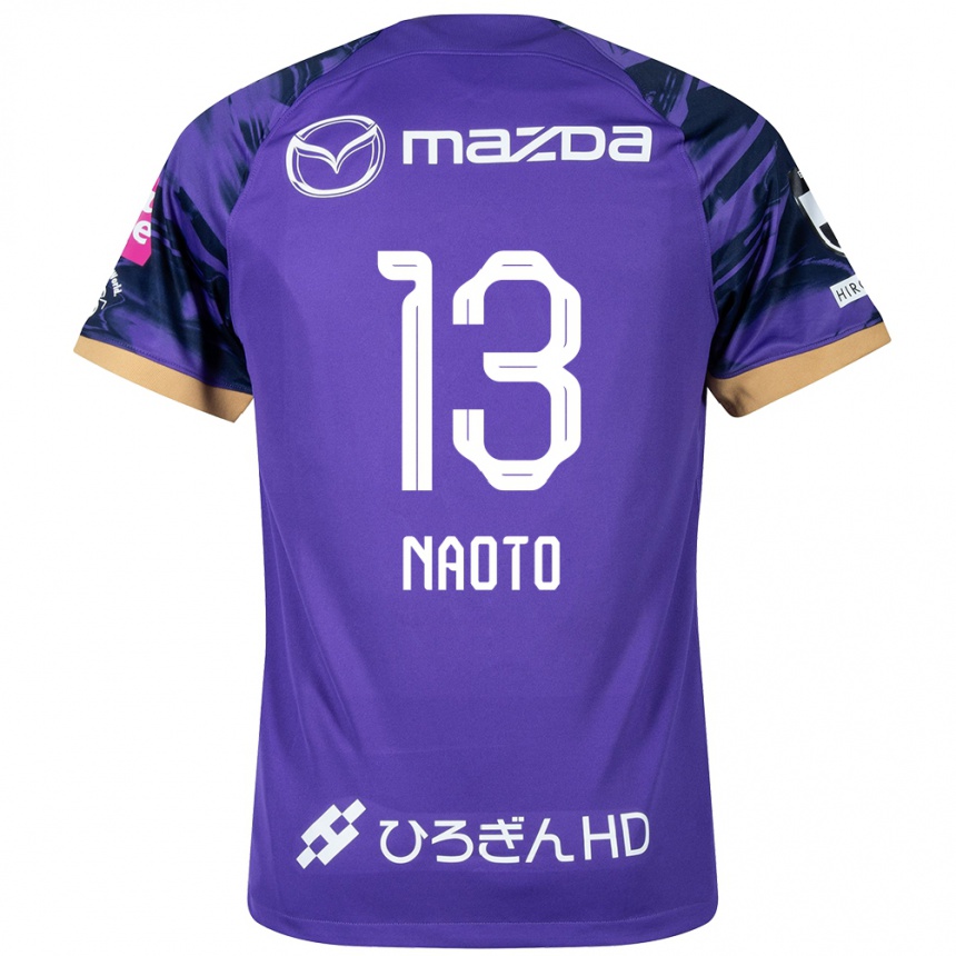 Enfant Football Maillot Naoto Arai #13 Blanc Violet Tenues Domicile 2024/25