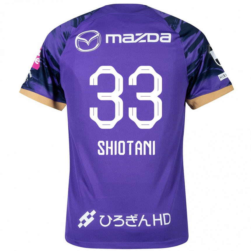 Enfant Football Maillot Tsukasa Shiotani #33 Blanc Violet Tenues Domicile 2024/25