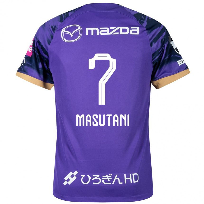 Enfant Football Maillot Ayuki Masutani #7 Blanc Violet Tenues Domicile 2024/25