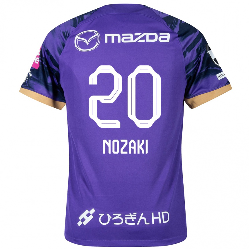 Enfant Football Maillot Kota Nozaki #20 Blanc Violet Tenues Domicile 2024/25