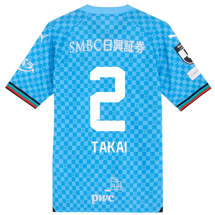 Enfant Football Maillot Kota Takai #2 Bleu Azur Tenues Domicile 2024/25