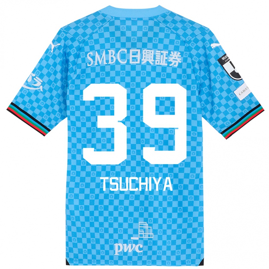 Enfant Football Maillot Kaito Tsuchiya #39 Bleu Azur Tenues Domicile 2024/25