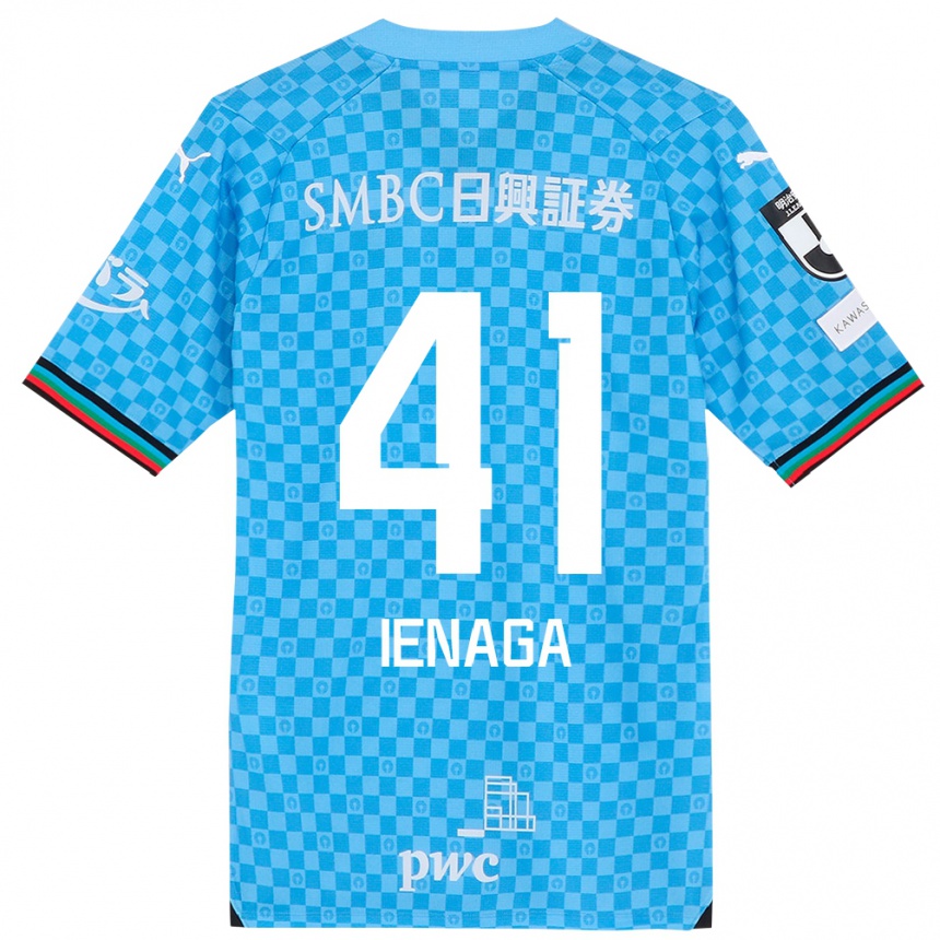 Enfant Football Maillot Akihiro Ienaga #41 Bleu Azur Tenues Domicile 2024/25