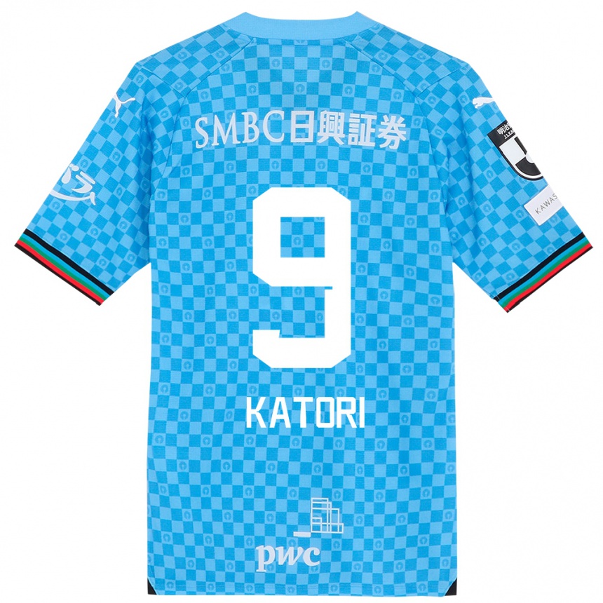 Enfant Football Maillot Takeshi Katori #9 Bleu Azur Tenues Domicile 2024/25