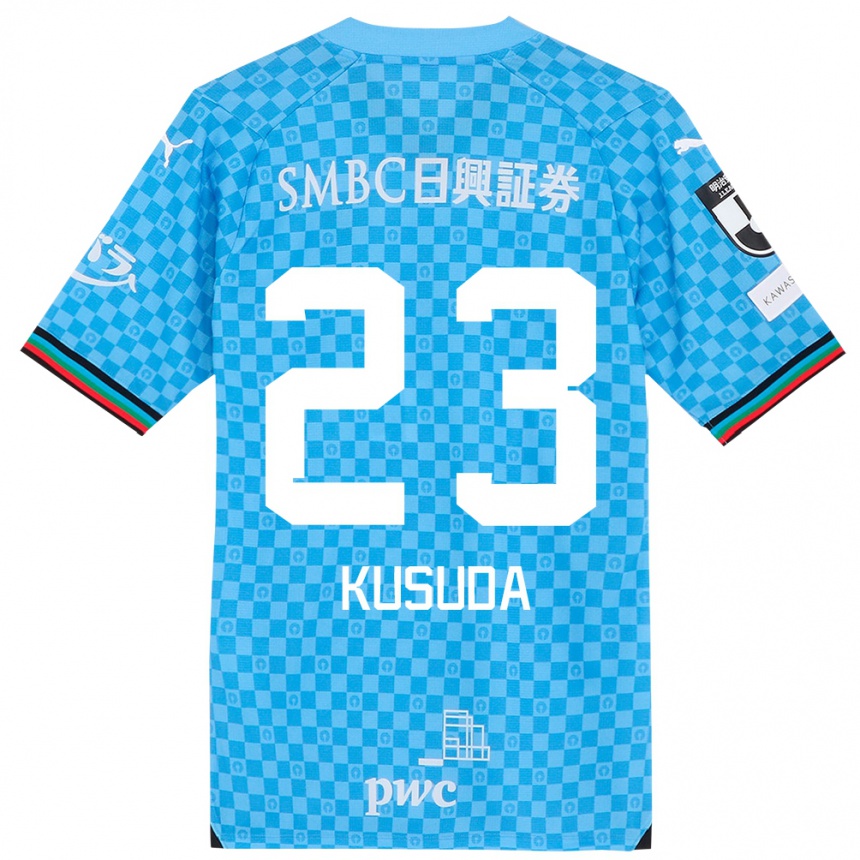 Enfant Football Maillot Haruki Kusuda #23 Bleu Azur Tenues Domicile 2024/25