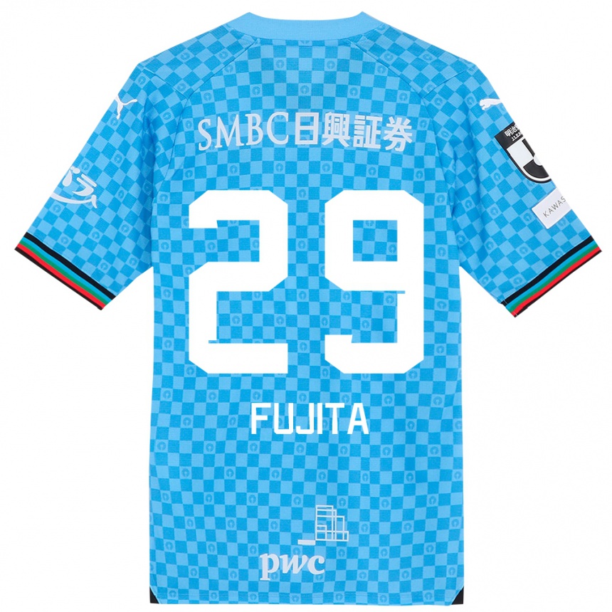 Enfant Football Maillot Asuto Fujita #29 Bleu Azur Tenues Domicile 2024/25