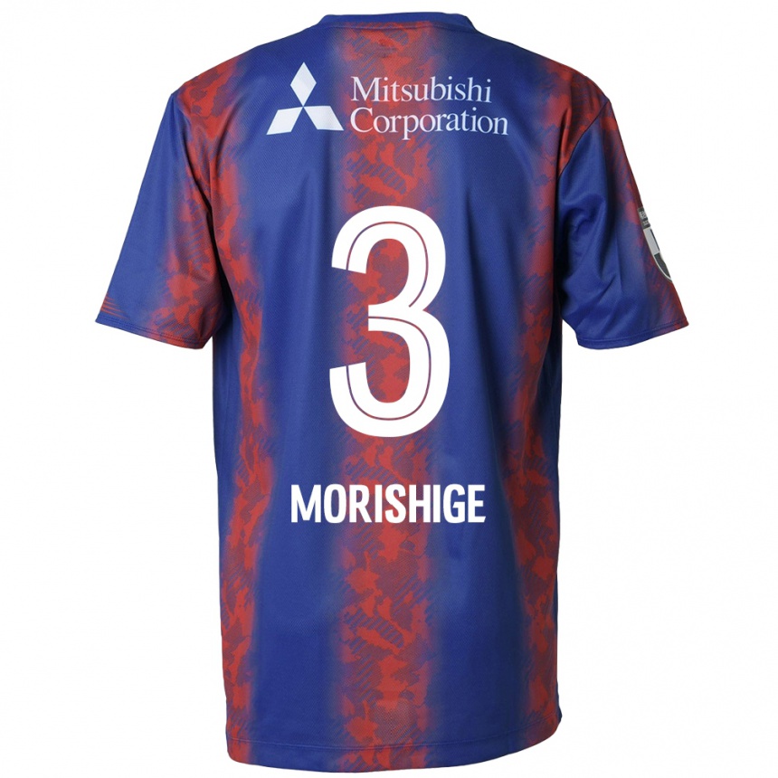 Enfant Football Maillot Masato Morishige #3 Bleu Rouge Tenues Domicile 2024/25