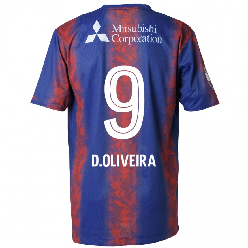 Enfant Football Maillot Diego Oliveira #9 Bleu Rouge Tenues Domicile 2024/25