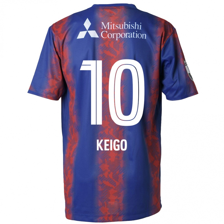 Enfant Football Maillot Keigo Higashi #10 Bleu Rouge Tenues Domicile 2024/25