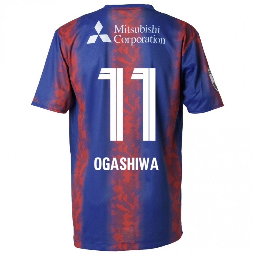 Enfant Football Maillot Tsuyoshi Ogashiwa #11 Bleu Rouge Tenues Domicile 2024/25