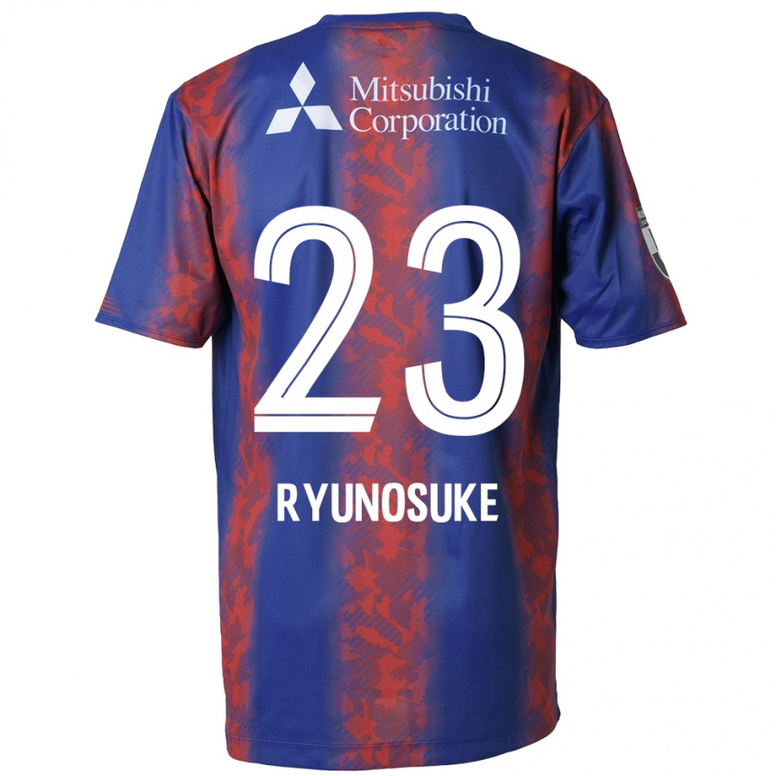 Enfant Football Maillot Ryunosuke Sato #23 Bleu Rouge Tenues Domicile 2024/25