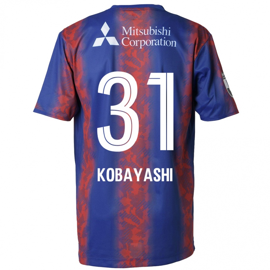 Enfant Football Maillot Masataka Kobayashi #31 Bleu Rouge Tenues Domicile 2024/25