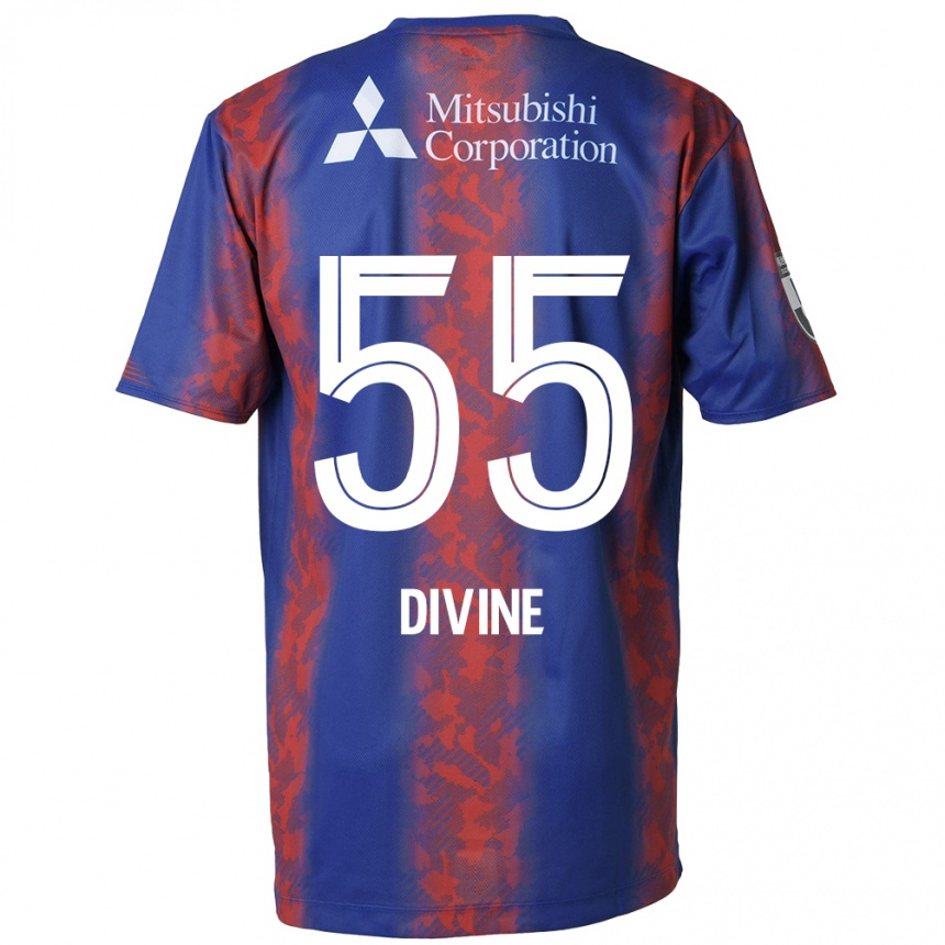 Enfant Football Maillot Divine Chinedu Otani #55 Bleu Rouge Tenues Domicile 2024/25