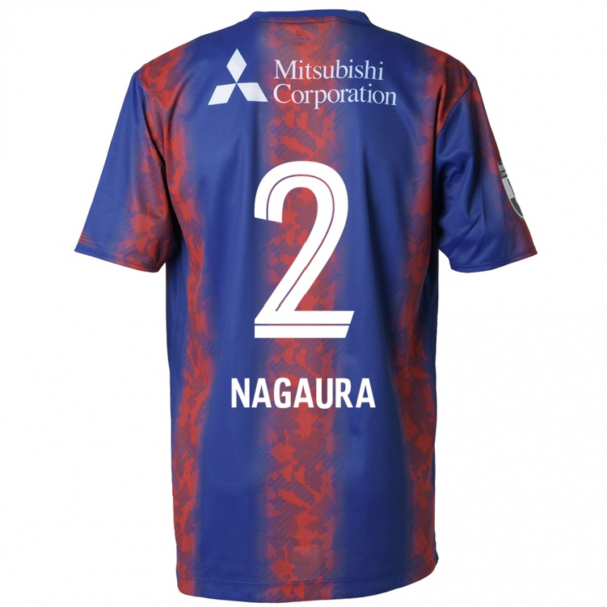 Enfant Football Maillot Koshi Nagaura #2 Bleu Rouge Tenues Domicile 2024/25