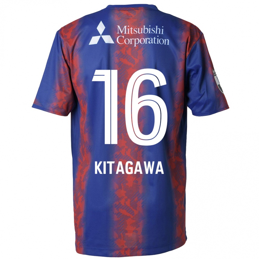 Enfant Football Maillot Rento Kitagawa #16 Bleu Rouge Tenues Domicile 2024/25