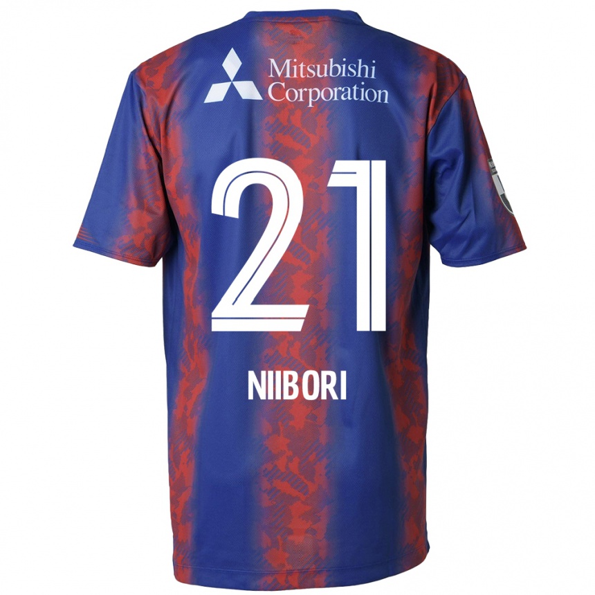 Enfant Football Maillot Keita Niibori #21 Bleu Rouge Tenues Domicile 2024/25