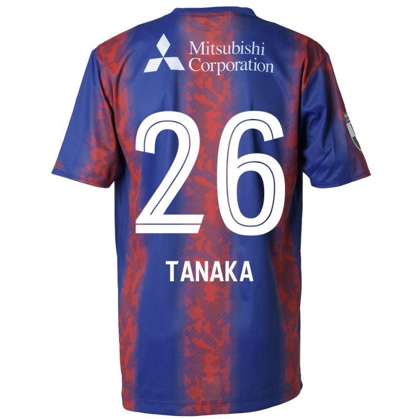 Enfant Football Maillot Haruto Tanaka #26 Bleu Rouge Tenues Domicile 2024/25