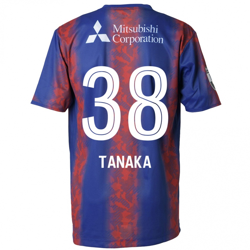 Enfant Football Maillot Kio Tanaka #38 Bleu Rouge Tenues Domicile 2024/25