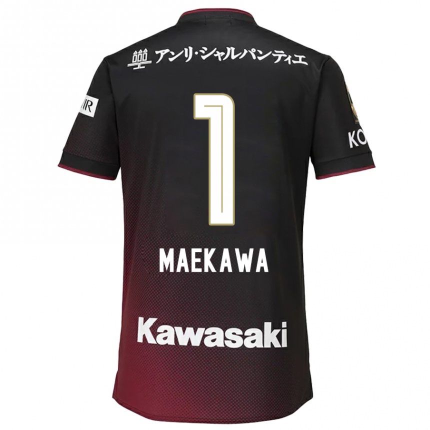 Enfant Football Maillot Daiya Maekawa #1 Noir Rouge Tenues Domicile 2024/25